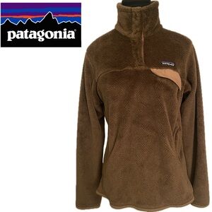EUC Y2K Patagonia Re-Tool Snap-T PDX Brown Polartec Thermal Fleece Pullover - M